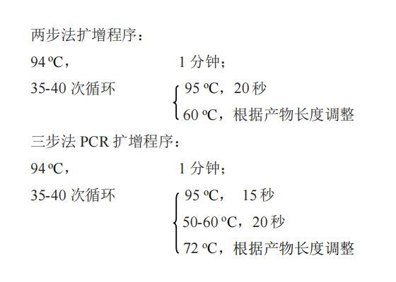 熱啟動Taq DNA聚合酶(B) 常用 PCR 循環