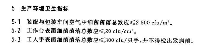 《GB 15979-2002 一次性使用衛生用品衛生標準》要求